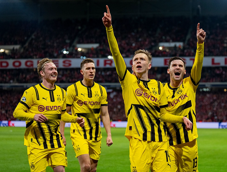 BVB Spieler jubeln mit Fans (Foto)