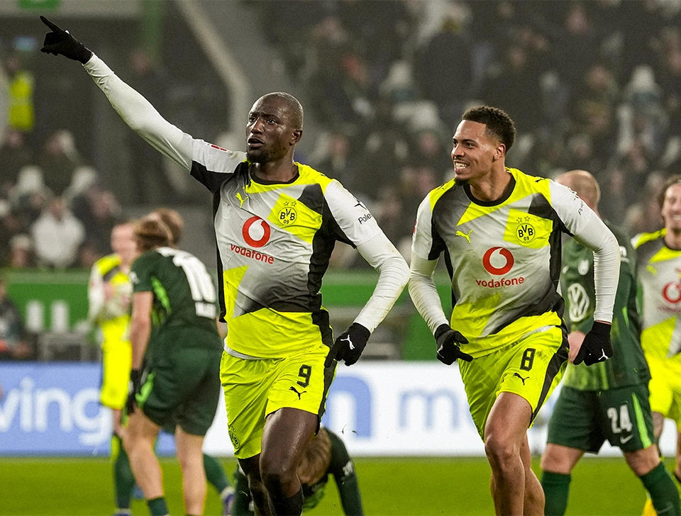 Guirassy und Nmecha beim Torjubel (Foto)