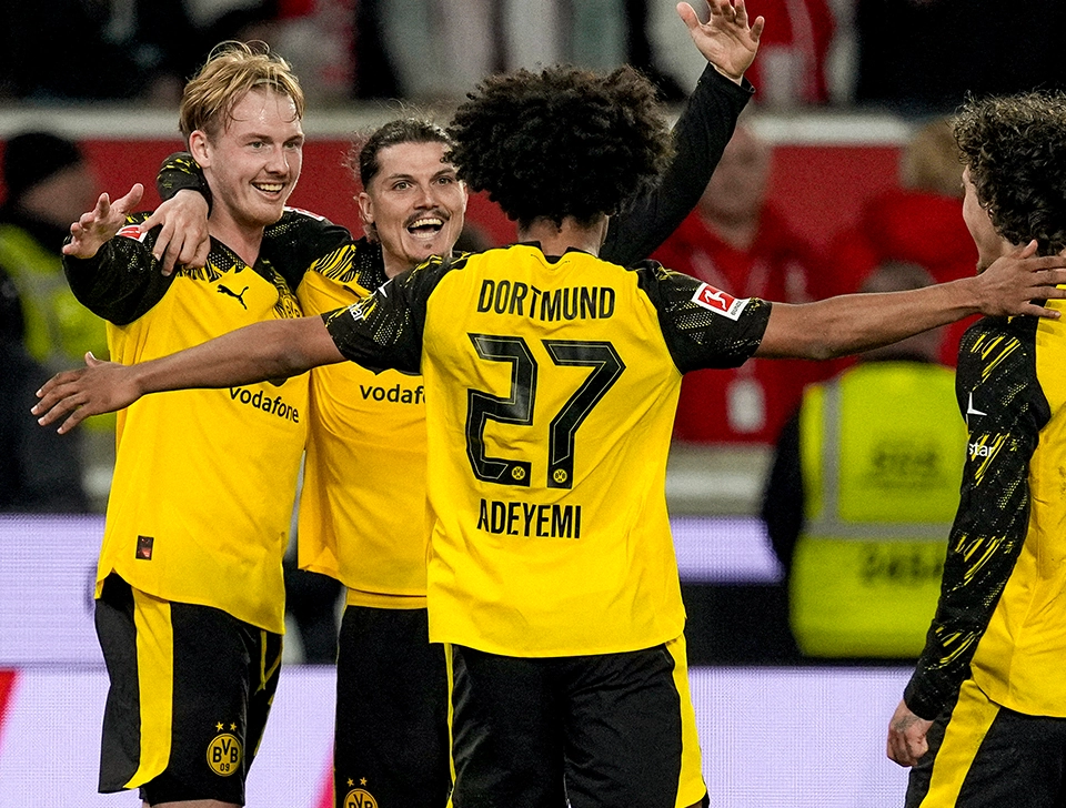 Sabitzer, Brandt, Adeyemi und Fabio Silva treffen sich zum Jubeln (Foto)